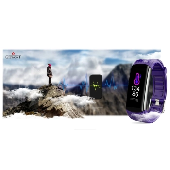 Smartband Giewont Fit&GO Duo GW200-3 - Black/Flora Violet