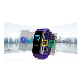 Smartband Giewont Fit&GO Duo GW200-3 - Black/Flora Violet