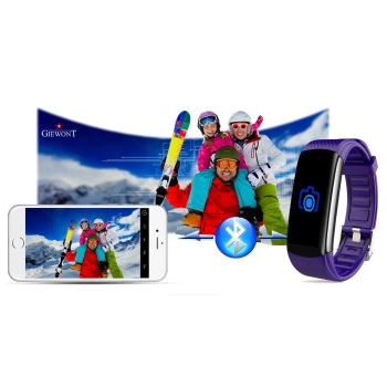 Smartband Giewont Fit&GO Duo GW200-3 - Black/Flora Violet