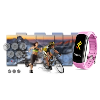 Smartband Giewont Fit&GO Duo GW200-4 - Black/Think Pink