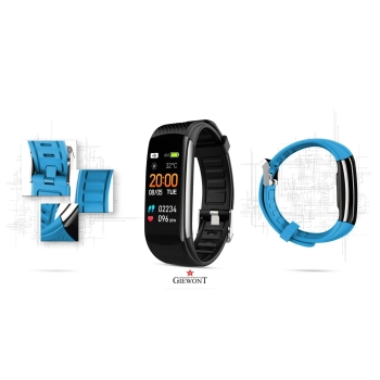 Smartband Giewont Fit&GO Duo GW200-7 - Black/Sky Blue