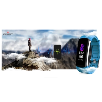 Smartband Giewont Fit&GO Duo GW200-7 - Black/Sky Blue