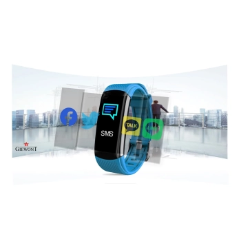 Smartband Giewont Fit&GO Duo GW200-7 - Black/Sky Blue