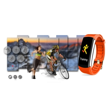 Smartband Giewont Fit&GO Duo GW200-9 - Black/Orange Power