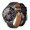 Smartwatch Rubicon RNCE88-1 Czarny- Czarny Pasek Silikonowy + Czarny Pasek Skórzany
