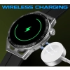 Smartwatch Rubicon RNCE88-1 Czarny- Czarny Pasek Silikonowy + Czarny Pasek Skórzany