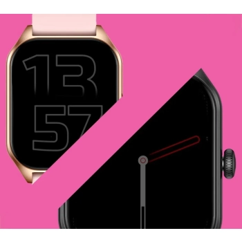 Smartwatch Damski Rubicon RNCF03-5 Różowe złoto + 2 Paski
