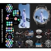 Smartwatch Męski Rubicon RNCF18-1 BLACK Bransoleta + Pasek