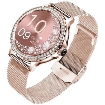 Smartwatch Damski Rubicon RNCF19-1 Różowe Złoto  Bransoleta + Pasek