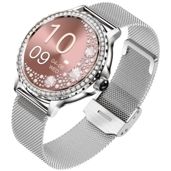Smartwatch Damski Rubicon RNCF19-1 Silver  Bransoleta + Pasek