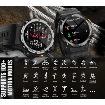 Smartwatch Męski Rubicon RNCF25-1 BLACK