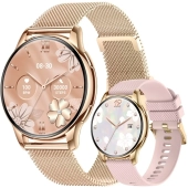 Smartwatch Damski Rubicon RNCF30 Gold + Pasek Pink