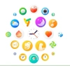 Smartwatch Damski Rubicon RNCF35 ROSE GOLD Bransoleta + Pasek Pink