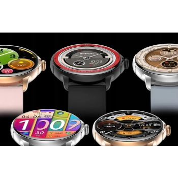 Smartwatch Damski Rubicon RNCF35 ROSE GOLD Bransoleta + Pasek Pink