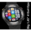 Smartwatch Męski Rubicon RNCF37-1 GPS BLACK