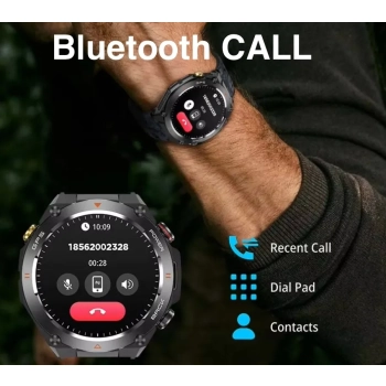 Smartwatch Męski Rubicon RNCF37-1 GPS BLACK