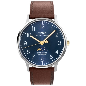 Zegarek Męski TIMEX Waterbury Classic Moon Phase TW2W75600 + BOX