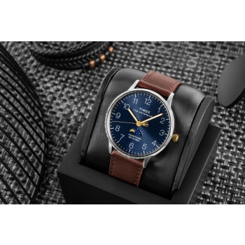 Zegarek Męski TIMEX Waterbury Classic Moon Phase TW2W75600 + BOX