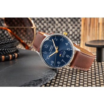 Zegarek Męski TIMEX Waterbury Classic Moon Phase TW2W75600 + BOX